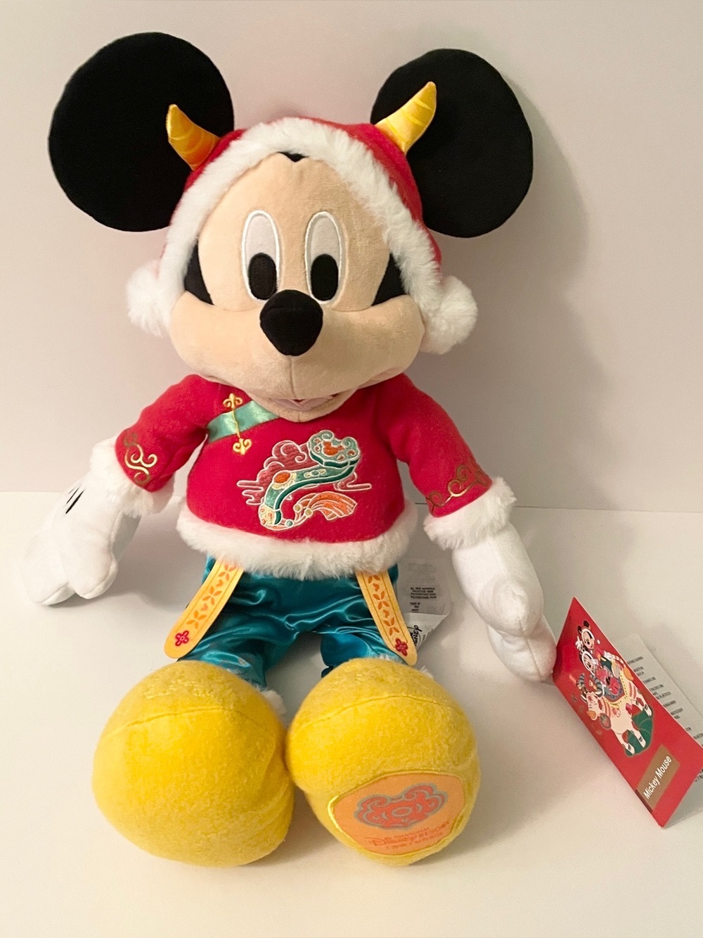 Disney Shanghai Mickey Mouse 2021 Lunar New Year Year of the Ox Plush